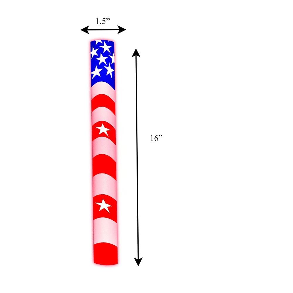7 Color Foam Cheer Stick USA Flag 4th of July 4th of July 6