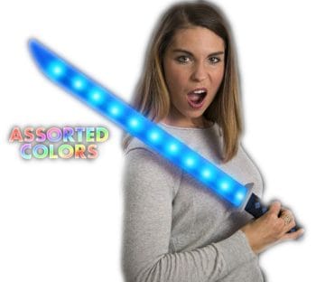 Multicolor LED Foam Ninja Sword Rainbow Multicolor
