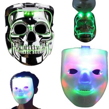 Jabbawockeez Flip to Skull LED Halloween Mask Halloween Light Up Mask