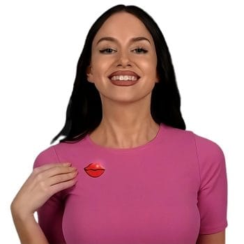 Lips Flashing Body Light Lapel Pins All Products
