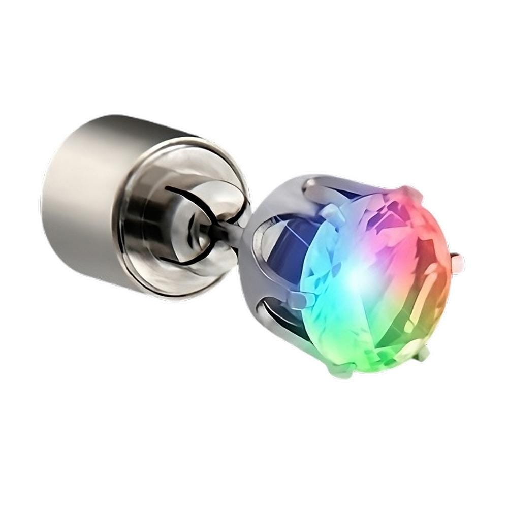 LED Faux Diamond Pierced Earrings Multicolor All Products 4