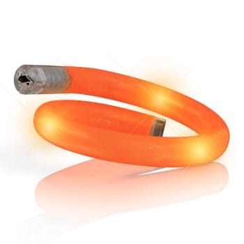 Light Up Tube Bracelet Orange All Products