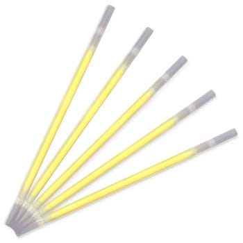 Yellow Glow Drinking Straws Pack of 25 All Products