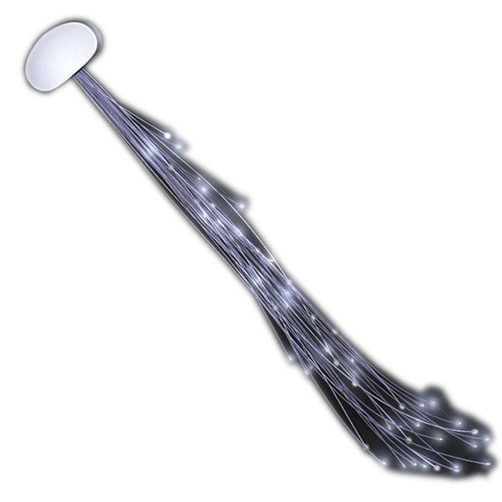Sparkly Fiber Optic Hair Lights White All Products Sparkly Fiber Optic Hair Lights White All Products 3