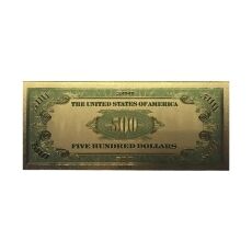 500 Dollar American Dollar Bill 24k Gold Plated Art Collectibles Fake Banknote Currency for Decoration 24K Gold and Silver Plated Replica Bills 500 Dollar American Dollar Bill 24k Gold Plated Art Collectibles Fake Banknote Currency for Decoration 24K Gold and Silver Plated Replica Bills 6