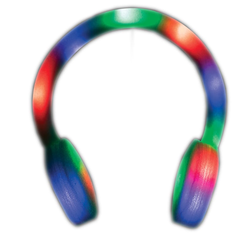 Light Up Multicolor Foam Headphone Pack of 12 All Products 3