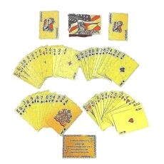 24 Karat USA Flag Patriotic Statue of Lady Liberty Gold Plated Waterproof Playing Cards 24K Gold and Silver Plated Replica Bills 4