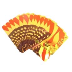 24 Karat USA Flag Patriotic Statue of Lady Liberty Gold Plated Waterproof Playing Cards 24K Gold and Silver Plated Replica Bills 7