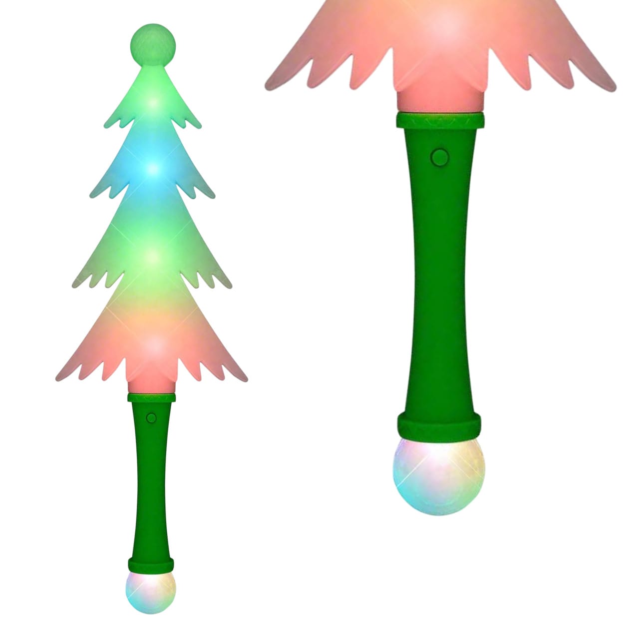 Light Up Frosted Christmas Tree Multicolor Wand with Crystal Ball All Products Light Up Frosted Christmas Tree Multicolor Wand with Crystal Ball All Products 6