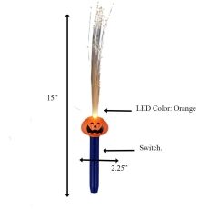 Pack of 12 Assorted Fiber Optic Halloween Wands All Products 5