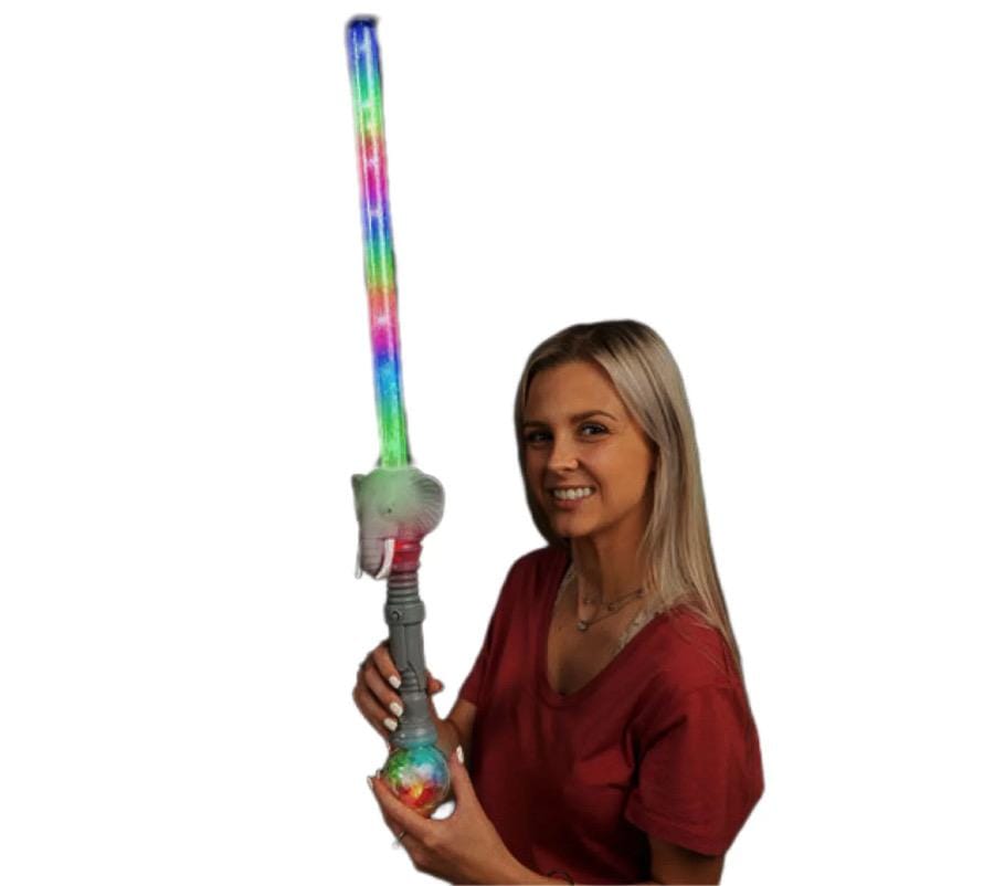 28 Inch Flashing Multicolor Elephant Prism Sword All Products 3