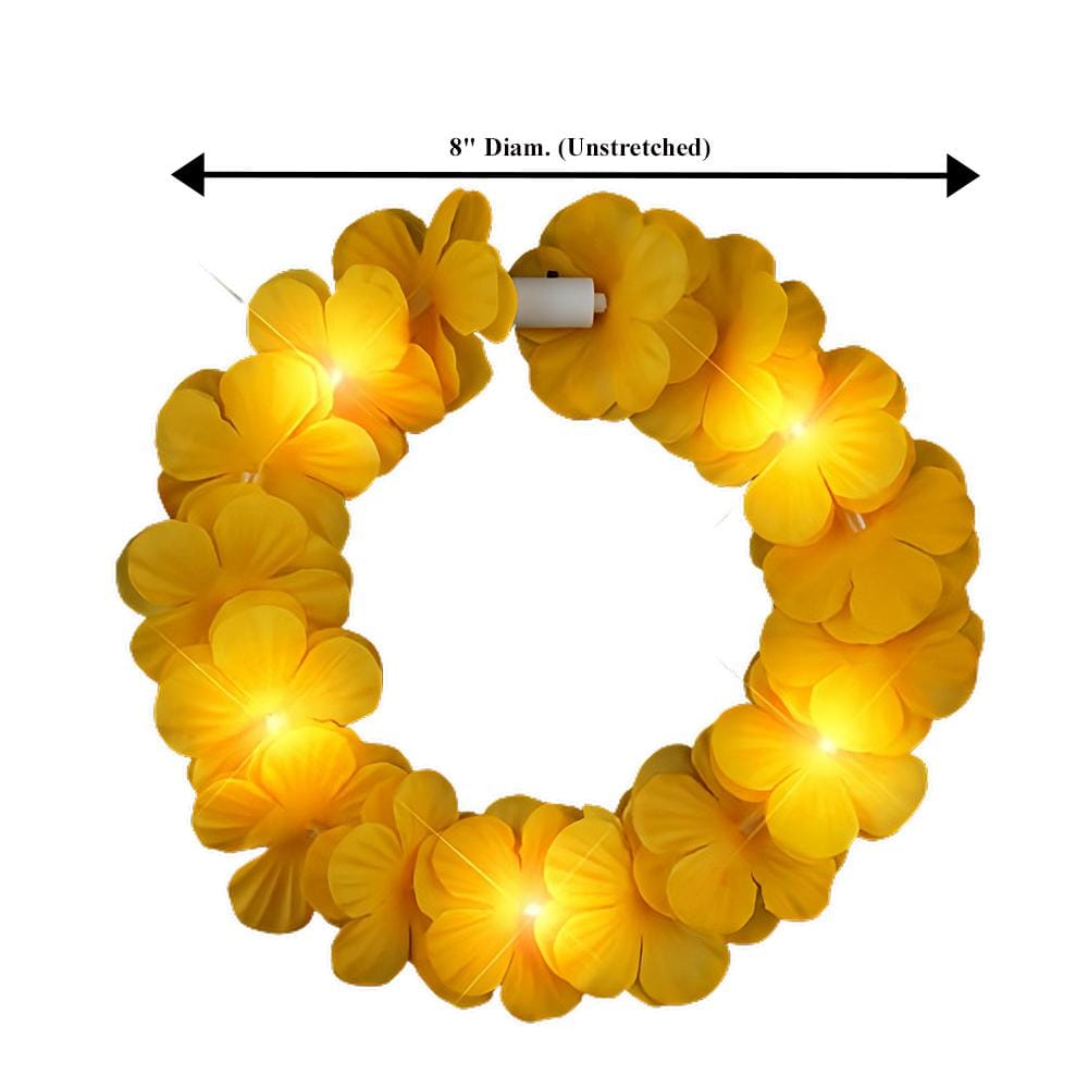 Island Girl Tropical Flower Crown Lei Headband Yellow for Mardi Gras All Products Island Girl Tropical Flower Crown Lei Headband Yellow for Mardi Gras All Products 5