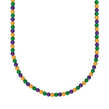 Unlit Mardi Gras Breakaway Beads Necklace Mardi Gras Light Up Necklaces