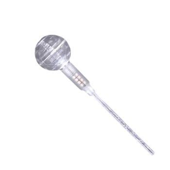 White Cocktail Light Up Projecting Disco Ball Swizzle Stick Drink Stirrer 4th of July