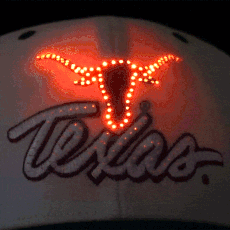 Bold Texas Longhorns Flashing Fiber Optic Cap All Products 4