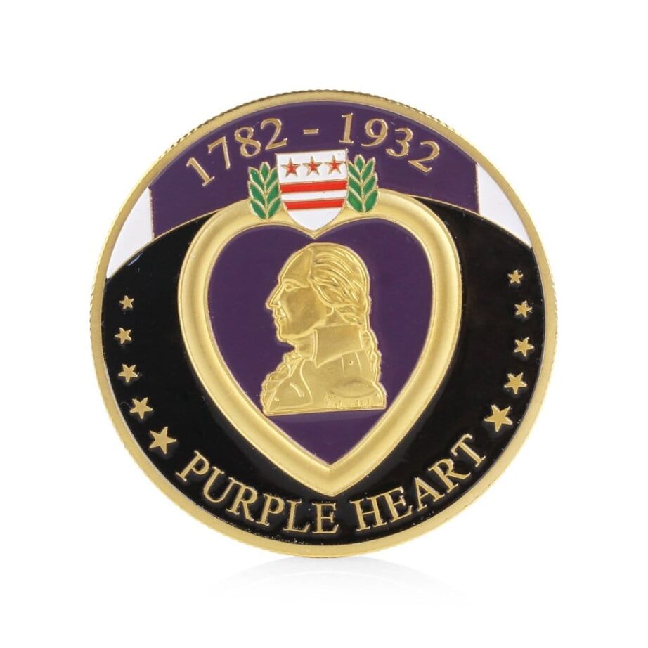 Purple Heart Military Merit Division Challenge Coin All Products Purple Heart Military Merit Division Challenge Coin All Products 3
