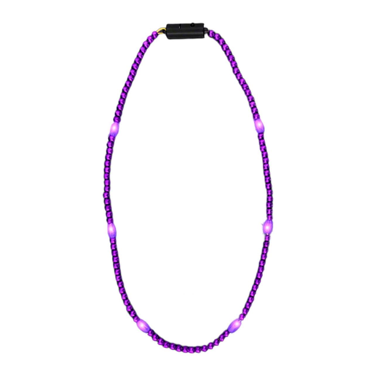 LED Necklace with Mardi Gras Beads Pack of 12 All Products LED Necklace with Mardi Gras Beads Pack of 12 All Products 8