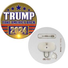 Trump Take America Back 2024 Flashing Body Light Pin All Body Lights and Blinkees Trump Take America Back 2024 Flashing Body Light Pin All Body Lights and Blinkees 5