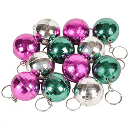 1 Dozen Disco Ball Keychains Assorted Colors All Products 3