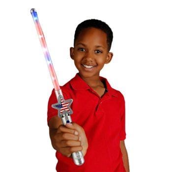 American Flag Star Light Wand 2 Inch Glow Sticks American Flag Star Light Wand 2 Inch Glow Sticks