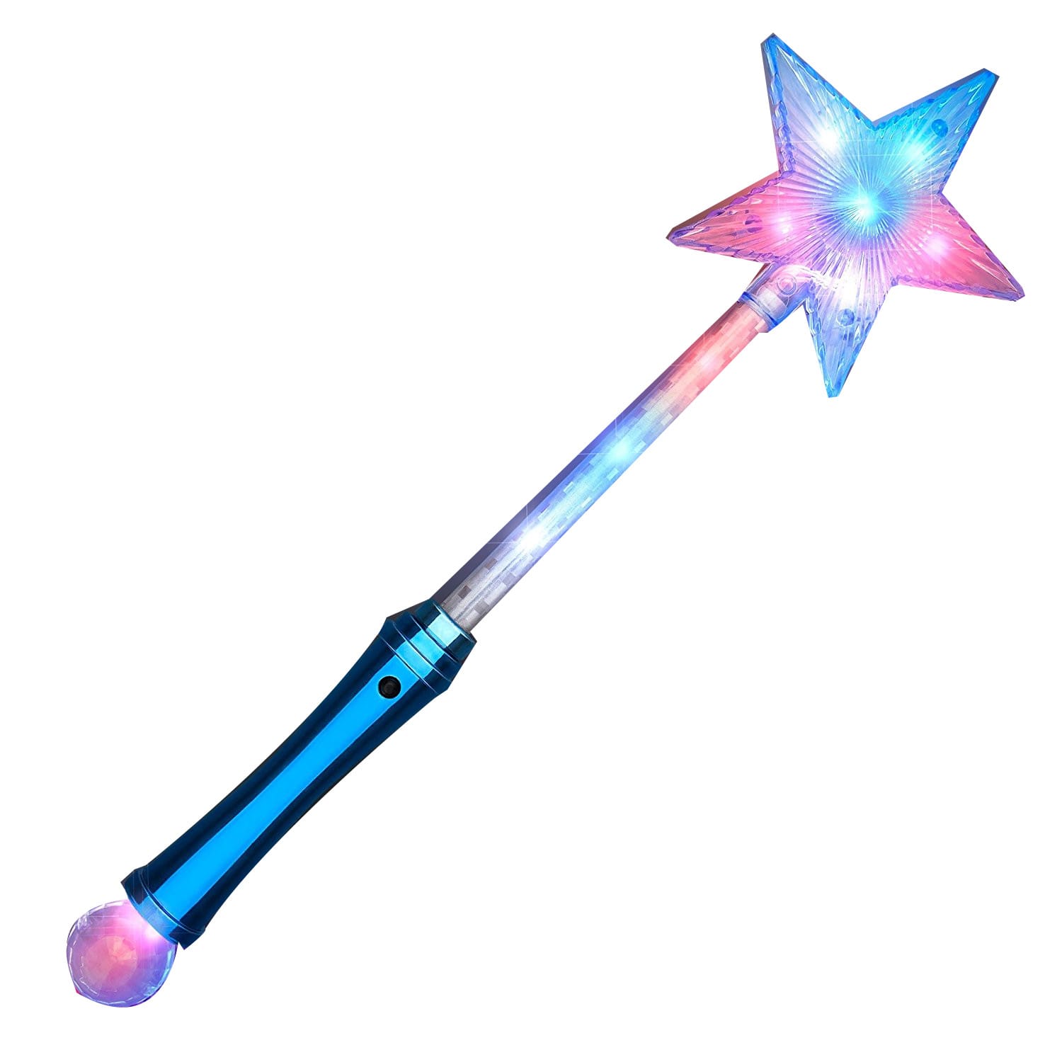 Crystal Star Wand with Red White and Blue LEDs 4th of July Crystal Star Wand with Red White and Blue LEDs 4th of July 4