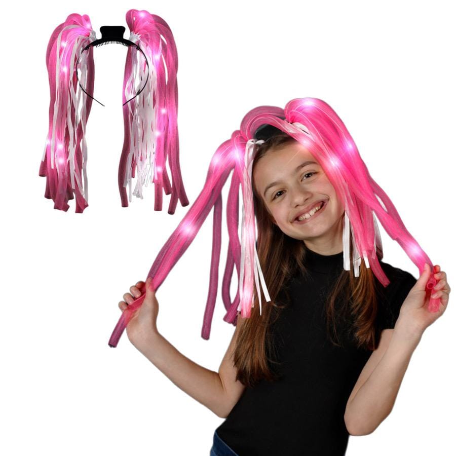 Pink LED Noodle Headband Flashing Dreads All Products Pink LED Noodle Headband Flashing Dreads All Products 4
