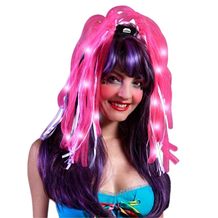 Pink LED Noodle Headband Flashing Dreads All Products Pink LED Noodle Headband Flashing Dreads All Products 5