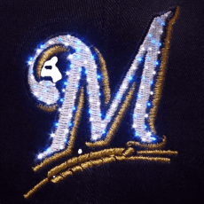 Milwaukee Brewers Flashing Fiber Optic Cap All Products 4