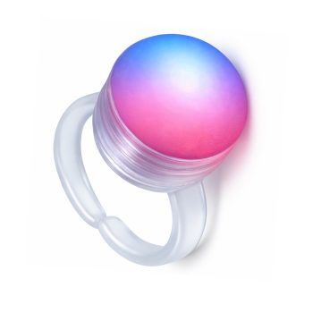 Electronic Mood Ring Flashing Body Light Aurora Ring Rainbow Multicolor
