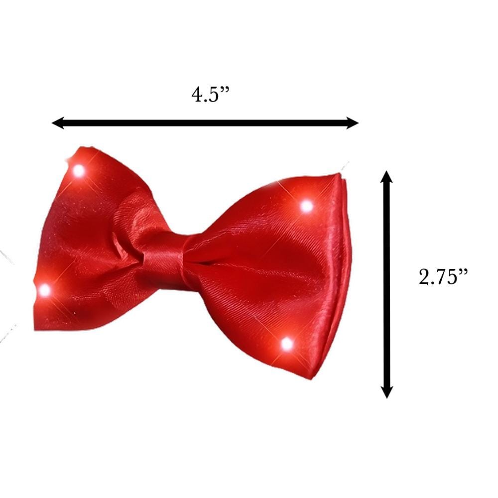 Red Bow Tie with Red LED Lights All Products Red Bow Tie with Red LED Lights All Products 6