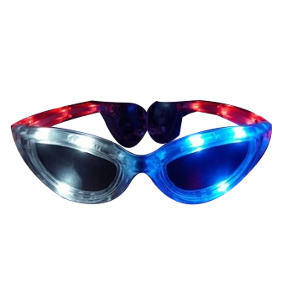 Red White Blue LED Sunglasses 4th of July Red White Blue LED Sunglasses 4th of July 3