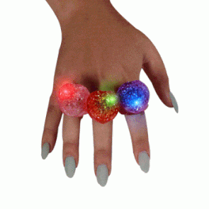 Soft Heart Novelty Flashing Rings All Products
