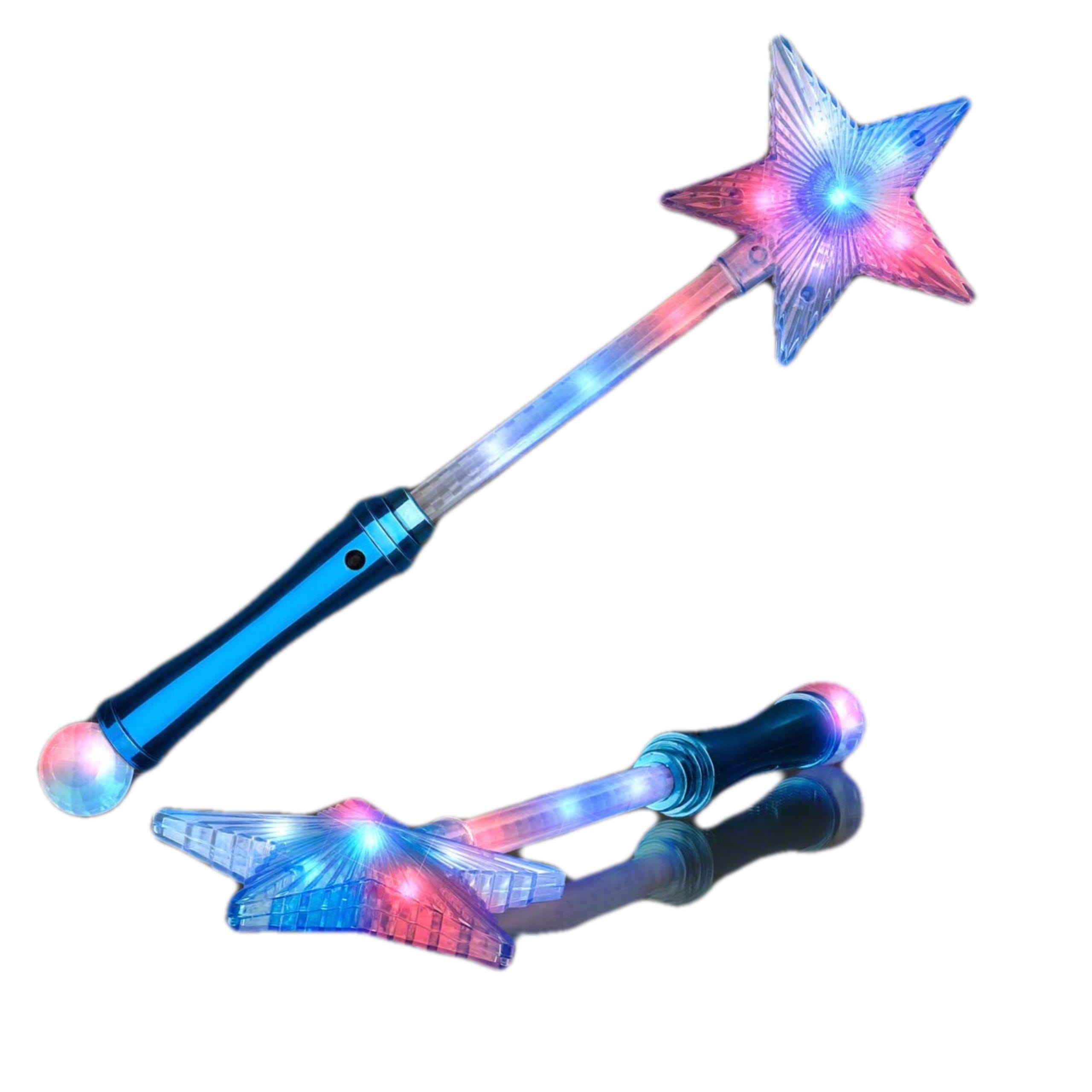 Crystal Star Wand with Red White and Blue LEDs 4th of July Crystal Star Wand with Red White and Blue LEDs 4th of July 6