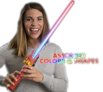 LED Jurassic Dinosaur Sword Assorted Colors All Products