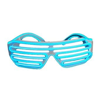 Electro Luminescent Shutter Shades Blue Blue