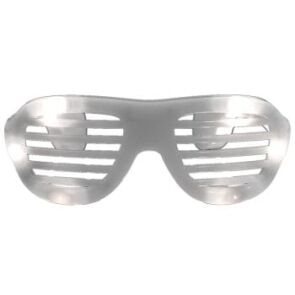 LED Hip Hop Shutter Shades Sunglasses White All Products