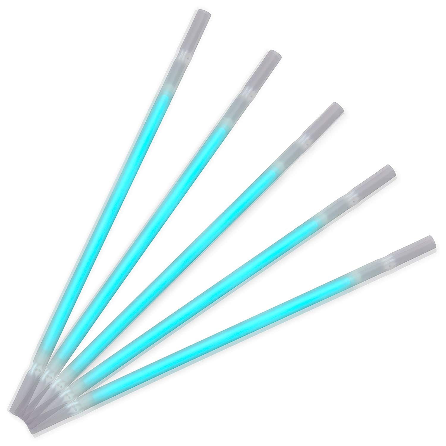Turquoise Glow Drinking Straws Pack of 25 All Products Turquoise Glow Drinking Straws Pack of 25 All Products 3