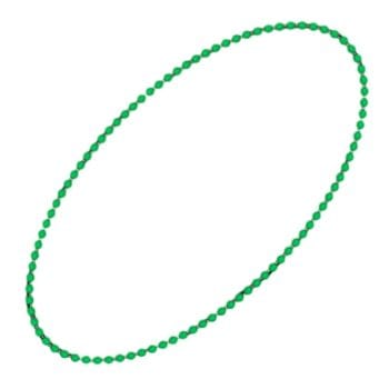 Smooth Round Opaque Bead Mardi Gras Necklace Green Pack of 12 All Products