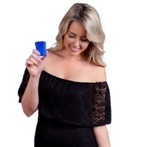 Glow In The Dark Shot Glass Blue 4th of July Glow In The Dark Shot Glass Blue 4th of July