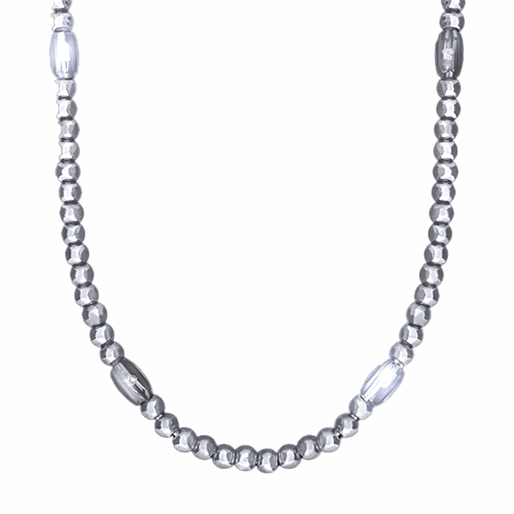 LED Necklace with Silver Beads All Products LED Necklace with Silver Beads All Products 6