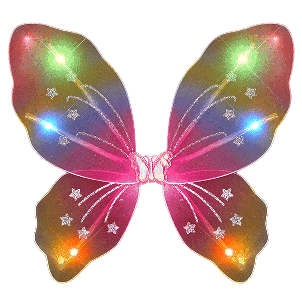 Light Up Rainbow Fairy Butterfly Wings All Products 5