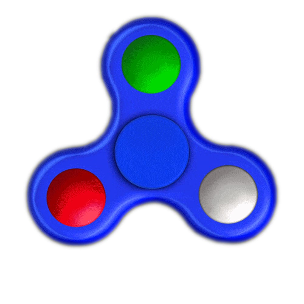 Blue Spin Activated LED Light Up EDC Fidget Spinner All Products Blue Spin Activated LED Light Up EDC Fidget Spinner All Products 3