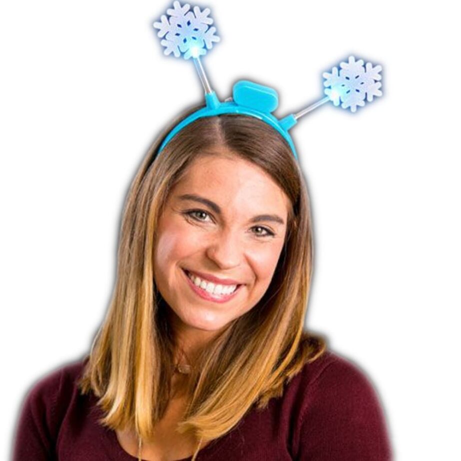 Light Up Flashing Crystal Snowflake Headband Bopper All Products Light Up Flashing Crystal Snowflake Headband Bopper All Products 3