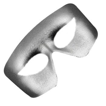 Masquerade Silver Unlit Metallic Mask Mardi Gras All Products