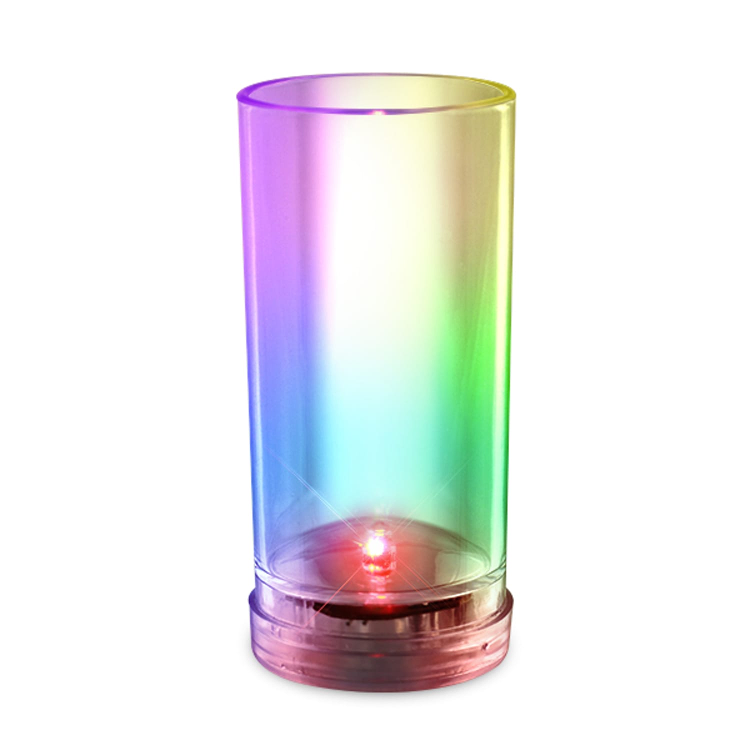 Push Activated Tall and Slender Shot Shooter Multicolored Flashing Glass for Parties All Products 3