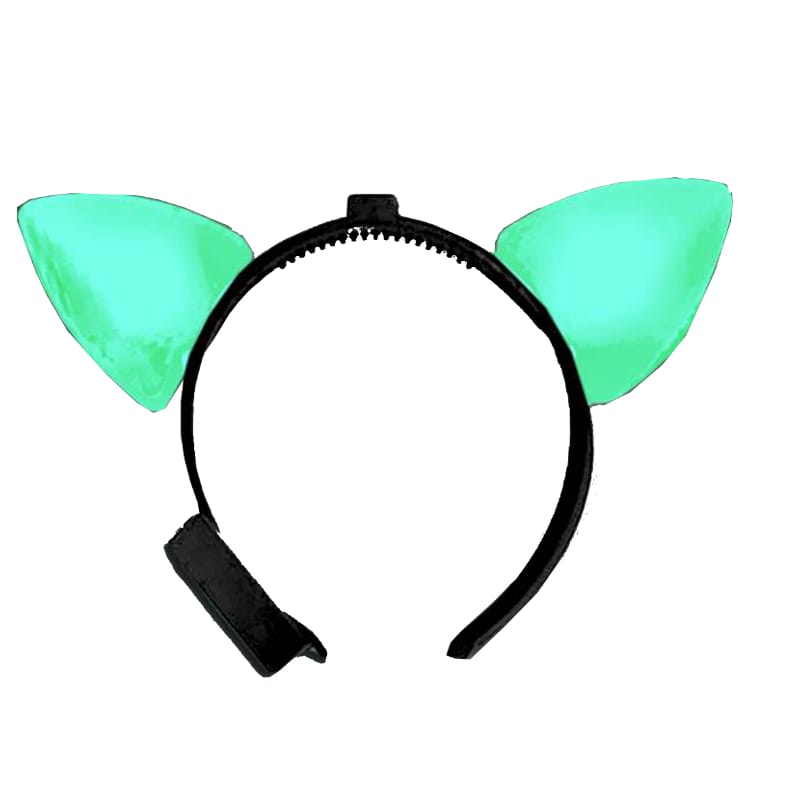 Light Up Green Cat Ears Headband All Products Light Up Green Cat Ears Headband All Products 3