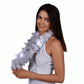 White Flashing Hawaiian Lei Necklace All Products White Flashing Hawaiian Lei Necklace All Products