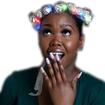 Light Up Multicolor Princess Rosebud Flower Crown All Products