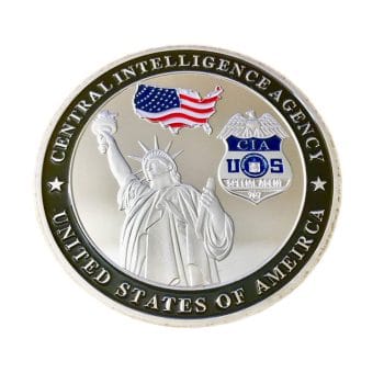 US Central Intelligence Agency Challenge Silver Coin Challenge Coins