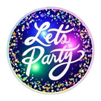 Light Up Lets Party Flashing Blinky Light Badge Pin All Body Lights and Blinkees 3